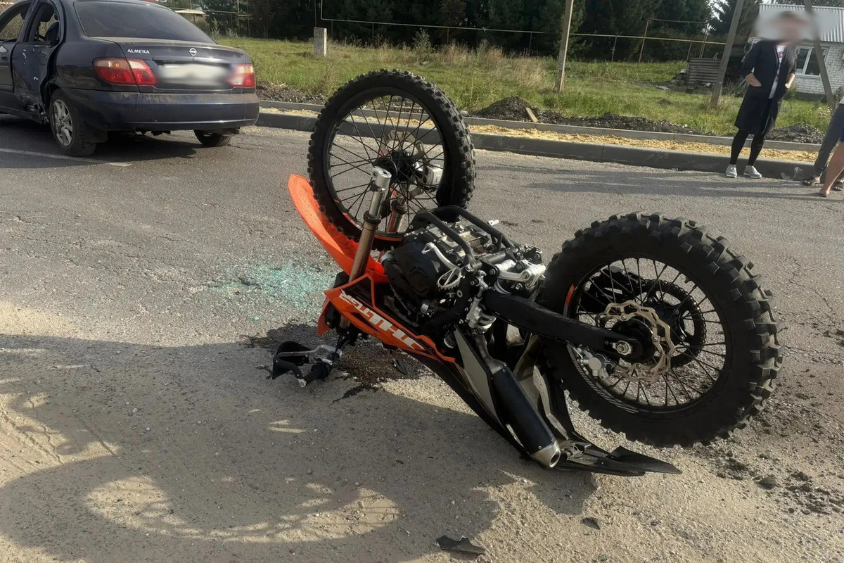 В ДТП в Тамбовском округе пострадали мотоциклист и ребенок