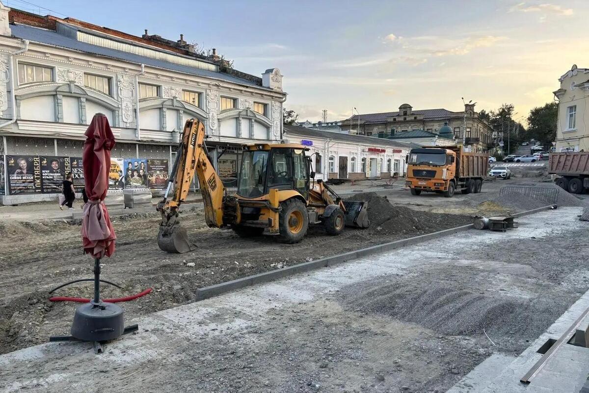 На улице Шаумяна в Ставрополе идёт масштабное благоустройство