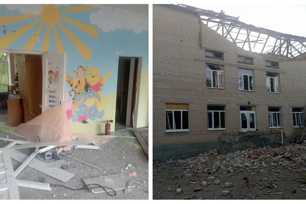 Боевики ВСУ атаковали школу и детский сад в Запорожской области