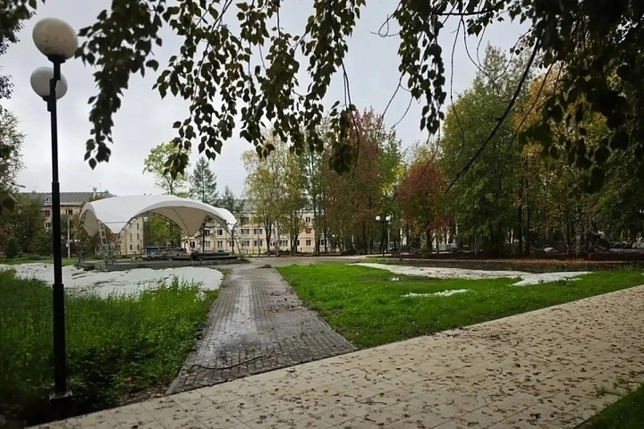 Благоустройство парка в Новодвинске выходит на финишную прямую