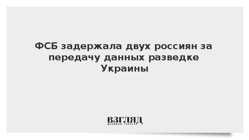 Двух жителей Костромской области арестовали за госизмену и хранение оружия