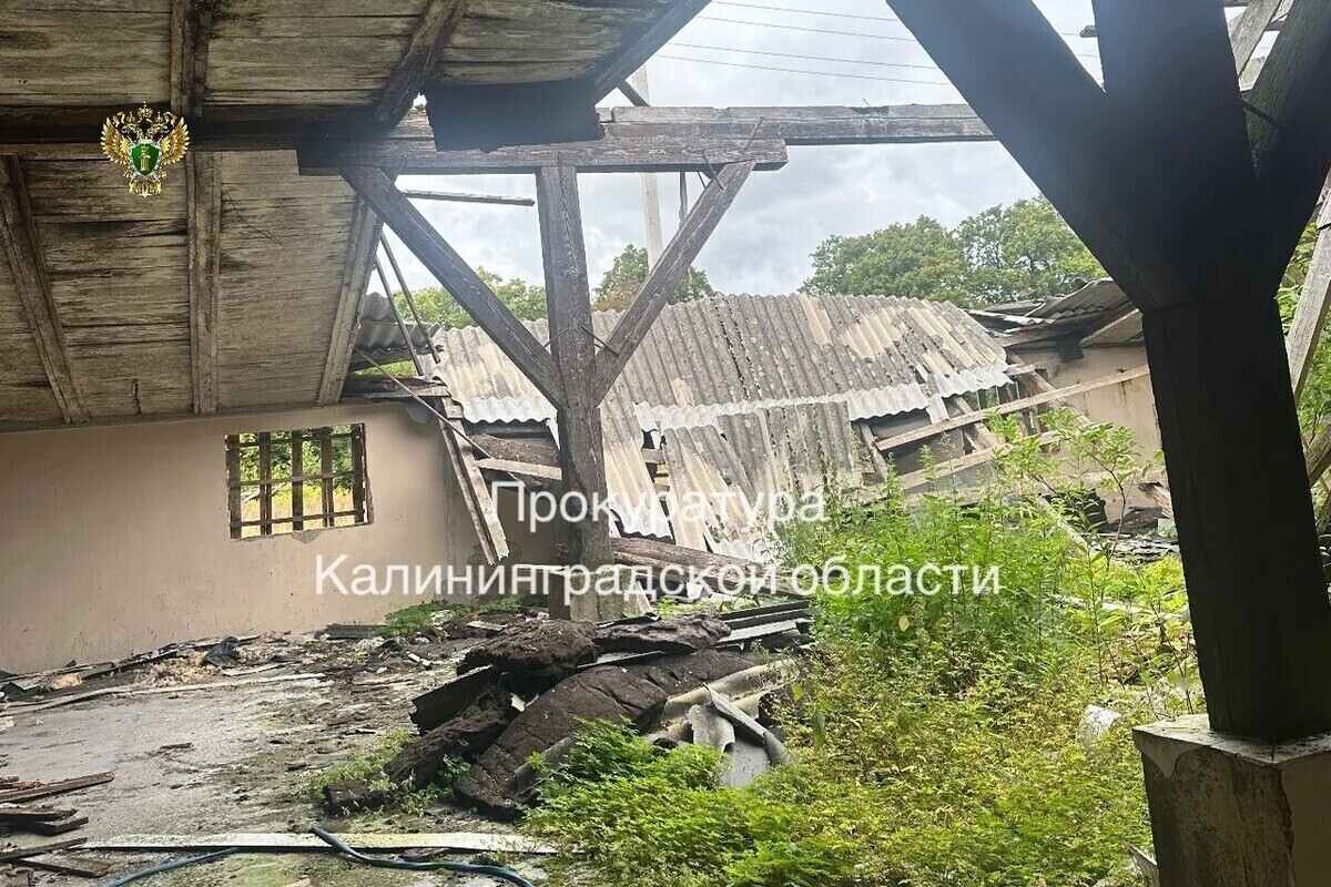 Заброшенное здание под Зеленоградском оказалось в центре внимания прокуратуры