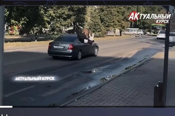 В Курске ищут водителя, пассажиры которого свешивались из окна авто
