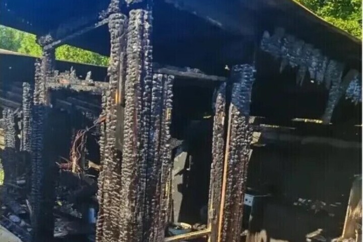 В пожаре под Серпуховом погибли два человека