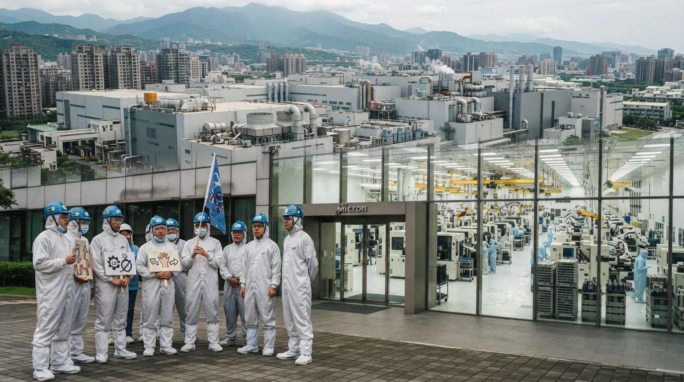10 000 сотрудников Micron на Тайване грозят забастовкой из-за дележа рекордной прибыли от памяти