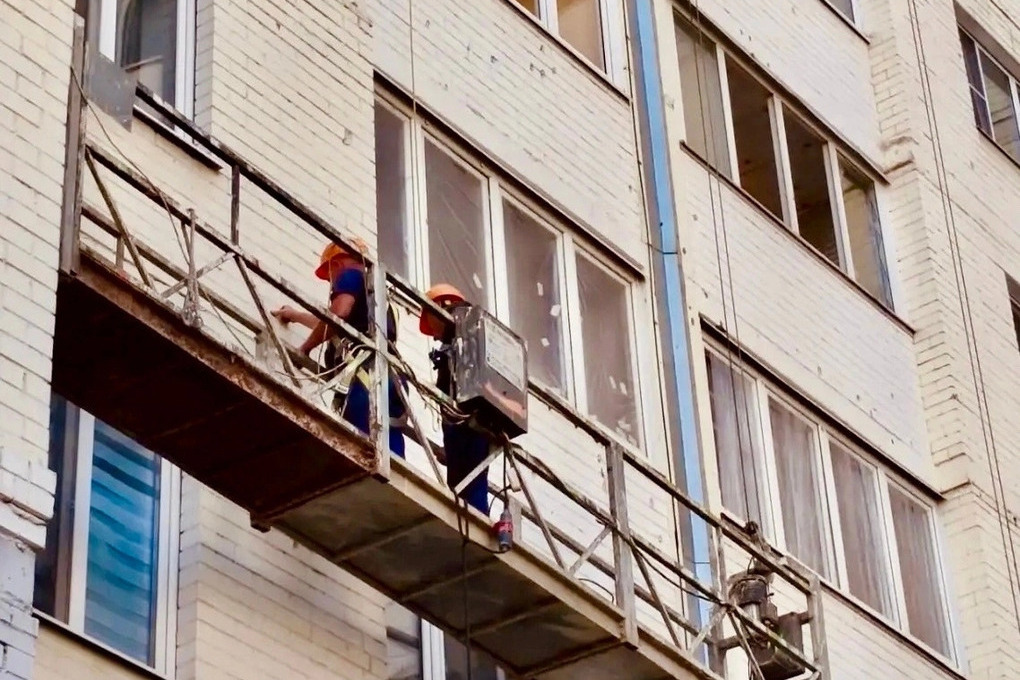 В Орле близится к завершению восстановление дома на Раздольной