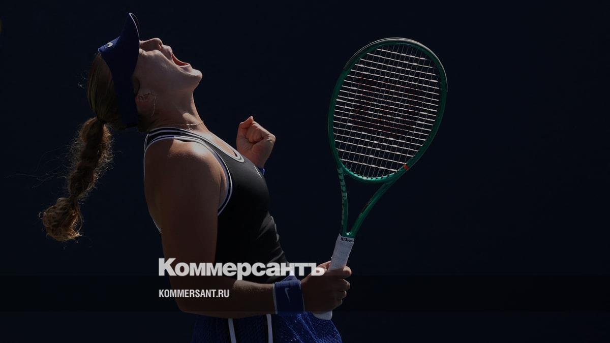 Мирра Андреева впервые в карьере вышла в 1/8 финала US Open