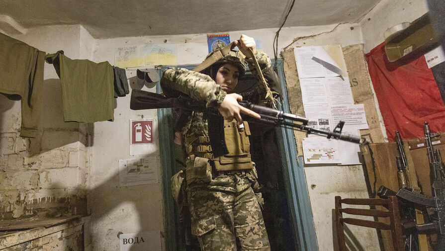 На оборонительных позициях ВСУ заметили женщин-пограничников