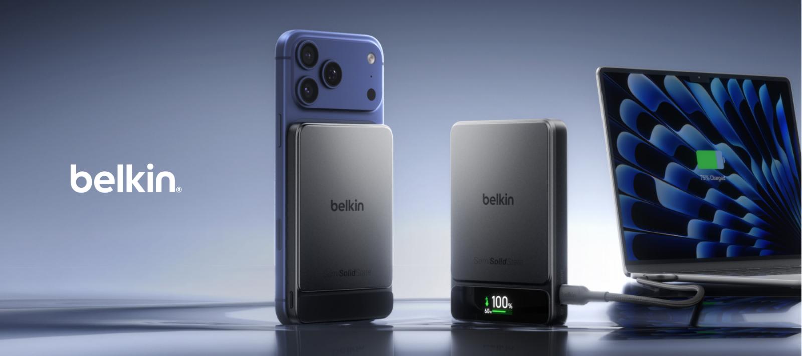Belkin переходит на полутвердотельные батареи: Belkin UltraCharge Pro Power Bank получил аккумулятор на 10 000 мАч, 60-ваттную зарядку и экран