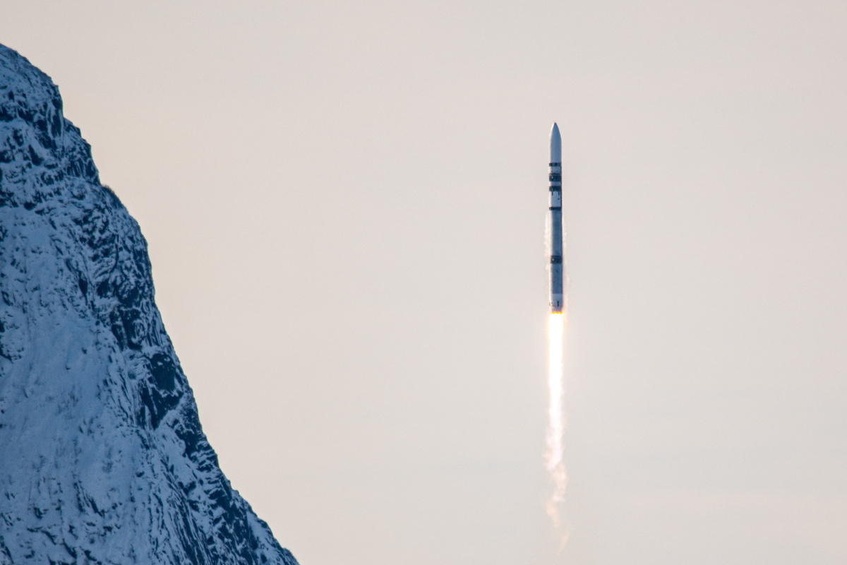 Немецкая ракета Spectum впервые вывела спутники с космодрома в Норвегии