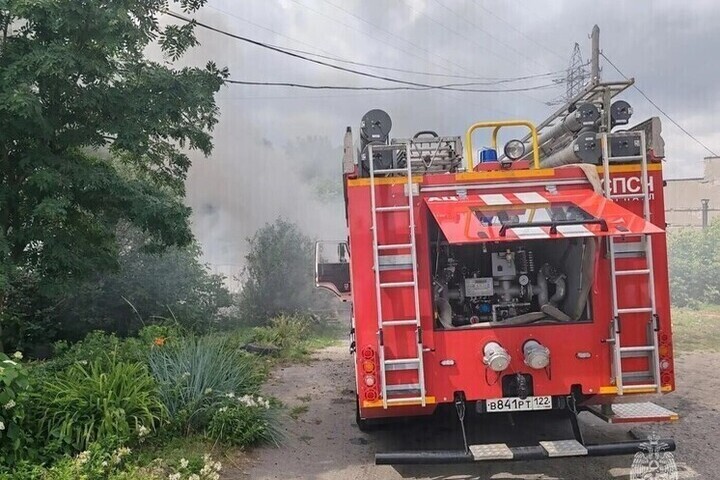 Свиньи погибли во время крупного пожара в Веселоярске Алтайского края