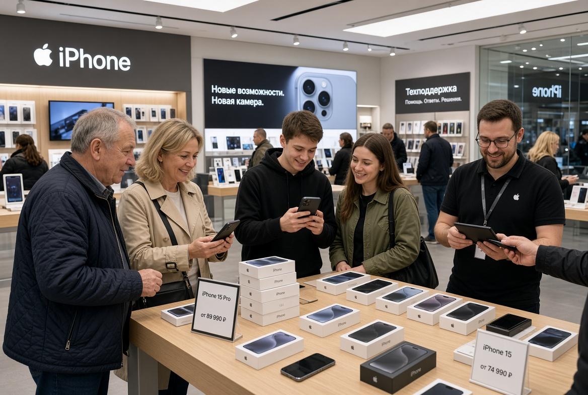 Молодые россияне чаще других покупают или получают новые iPhone, подсчитали в «Яндекс маркете»