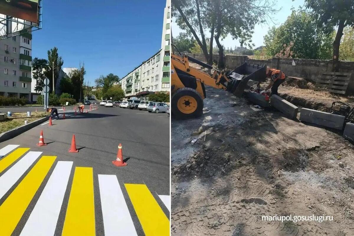 В Мариуполе улучшают дорожную инфраструктуру