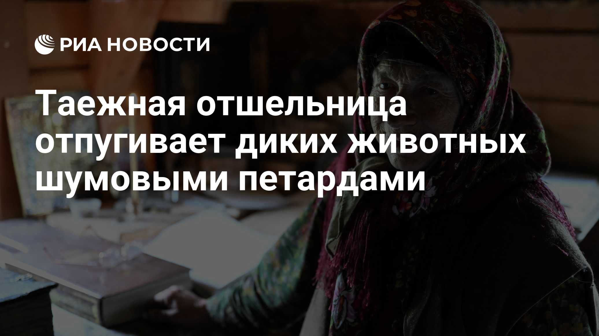 Таежная отшельница отпугивает диких животных шумовыми петардами