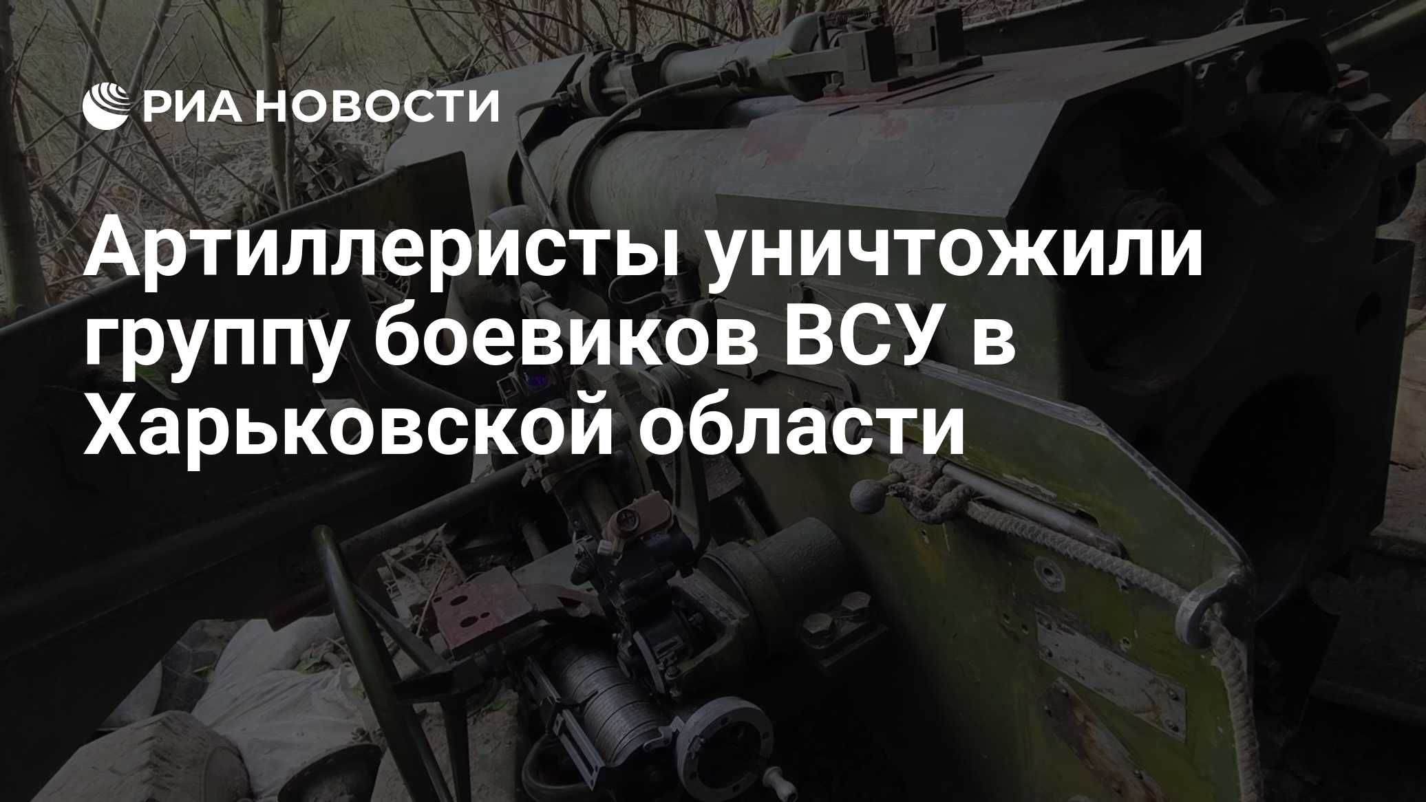 Артиллеристы уничтожили группу боевиков ВСУ в Харьковской области