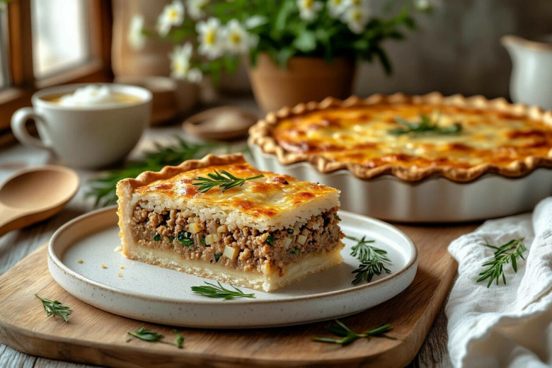 Вместо ужина — мясной пирог с рисом: беспроигрышный вариант, когда надо быстро, сытно и много