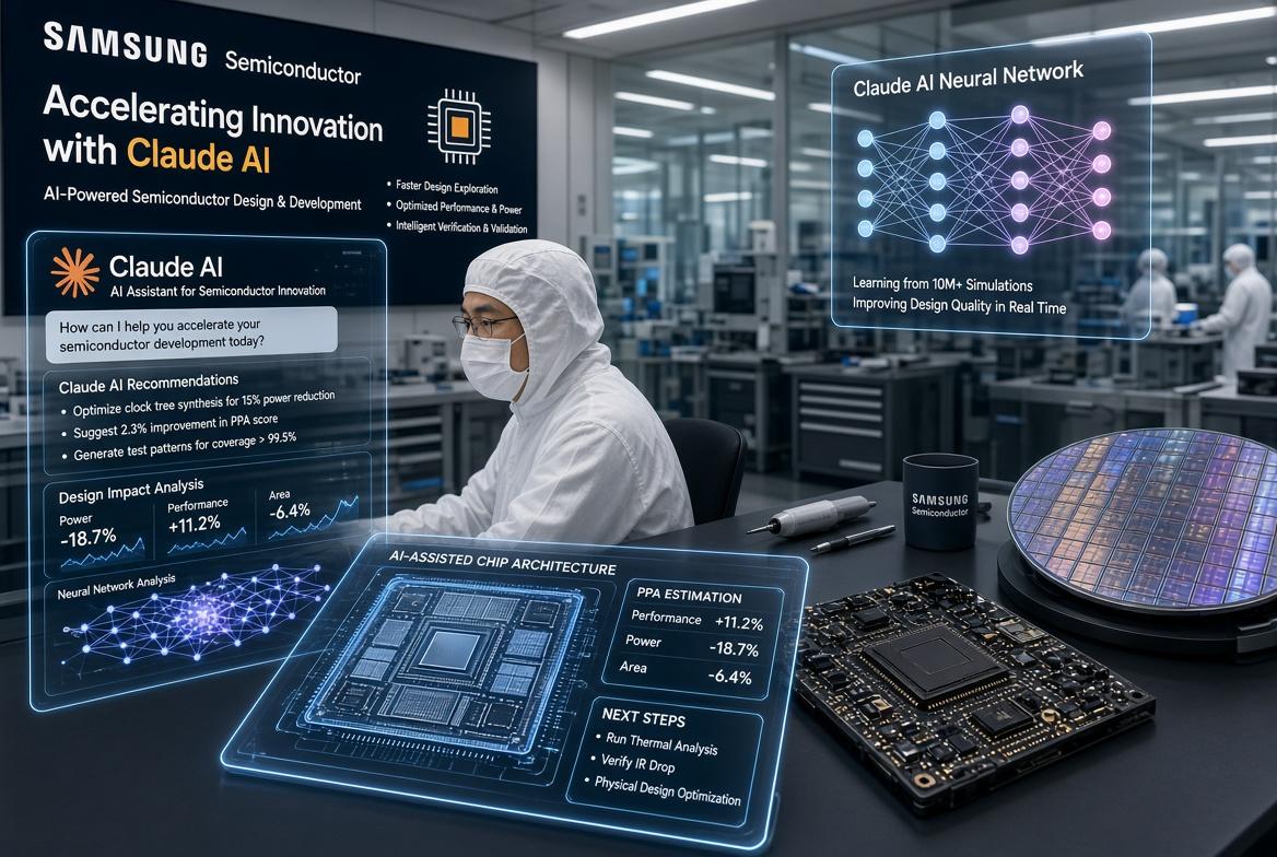 Месяцы работы сократились до считанных дней: Samsung уже использует ИИ при разработке чипов