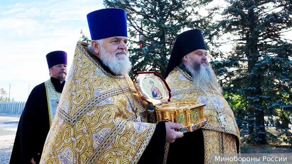 Мощи Дмитрия Донского доставили на Саур-Могилу в День освобождения Донбасса
