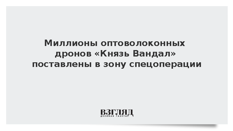 НПЦ «Ушкуйник» сообщил о поставке миллионов дронов «Князь Вандал» в зону СВО