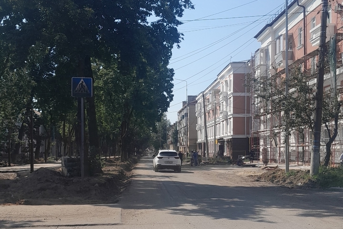 Ремонт бульвара в Калуге выходит на финишную прямую