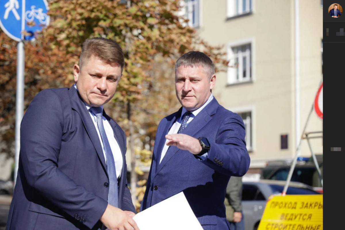 Александр Шуваев проверил ход ремонта дорог в Белгороде