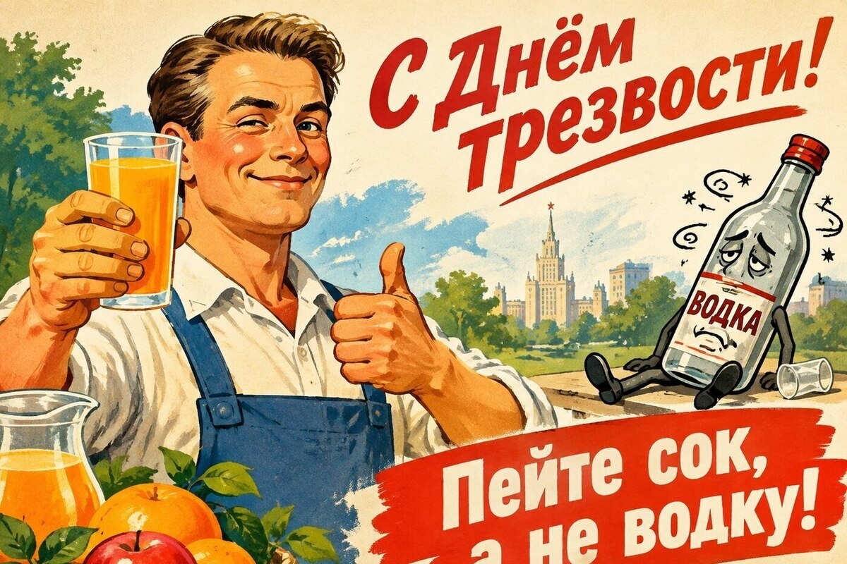 День трезвости 2026: красивые и стильные, смешные и прикольные открытки и картинки с праздником