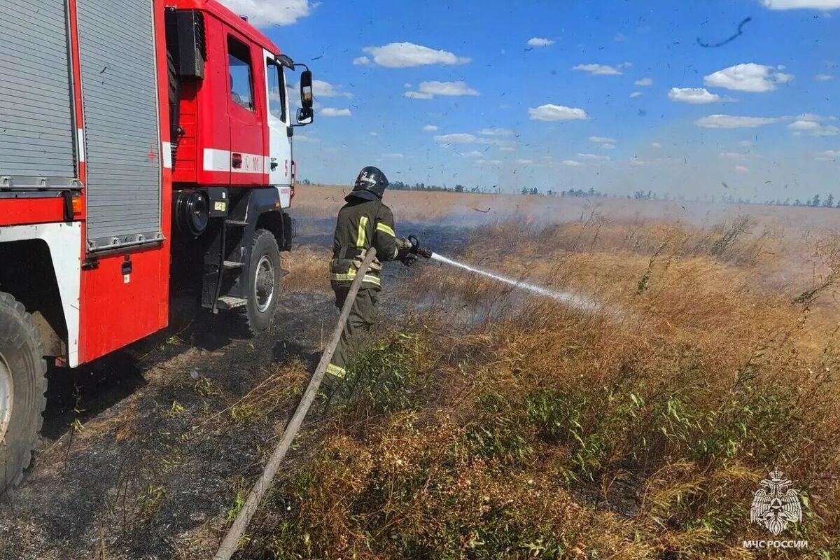 В Запорожской области сохраняется высокая пожароопасность