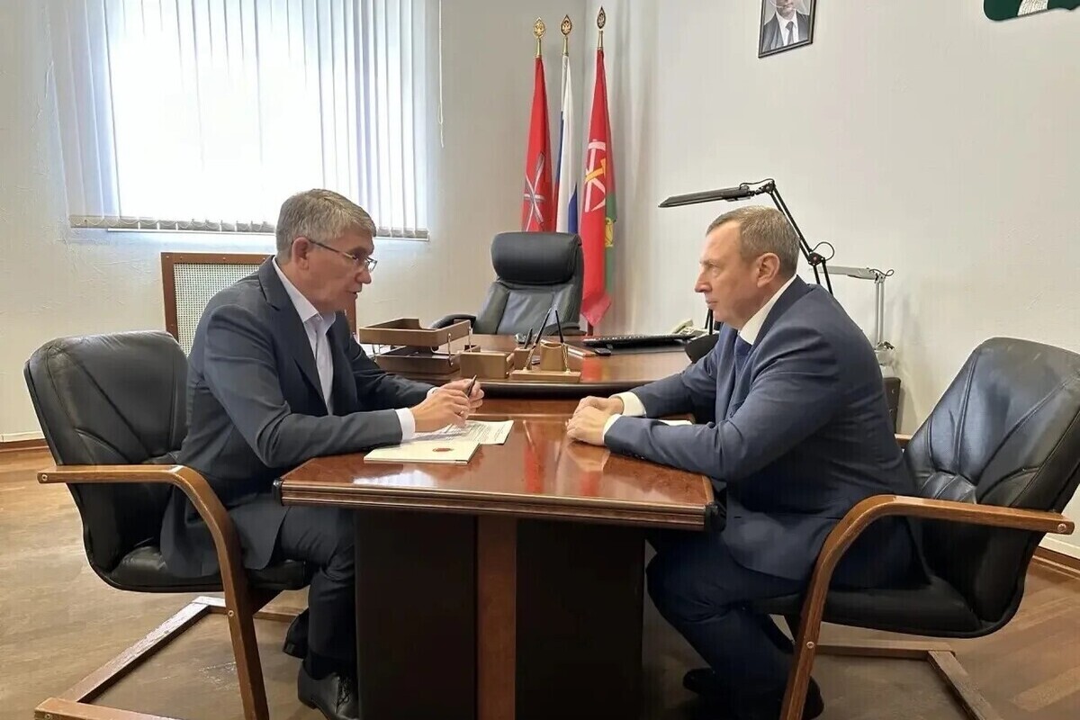 Дмитрий Миляев обсудил оперативную обстановку в Новомосковске с Токаревым