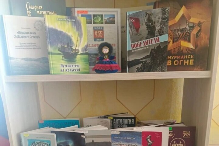 В библиотеке Приморска открыта выставка книг из Мурманской области