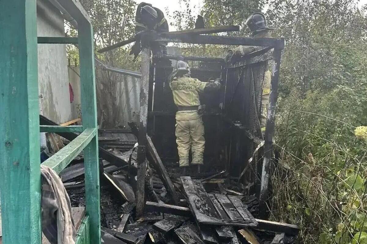 В Орле из-за вспыхнувшего летнего душа могла загореться дача