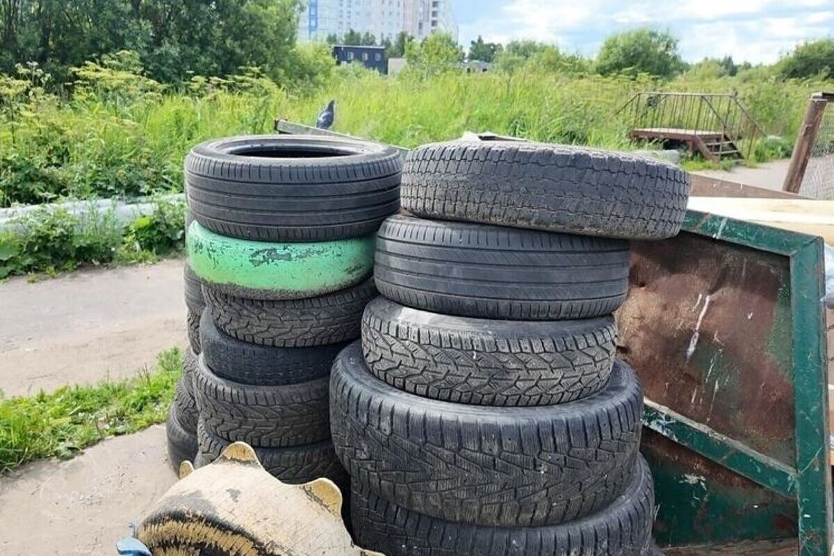 Курская область утопает в шинах - 5 тысяч тонн резины ждут переработки
