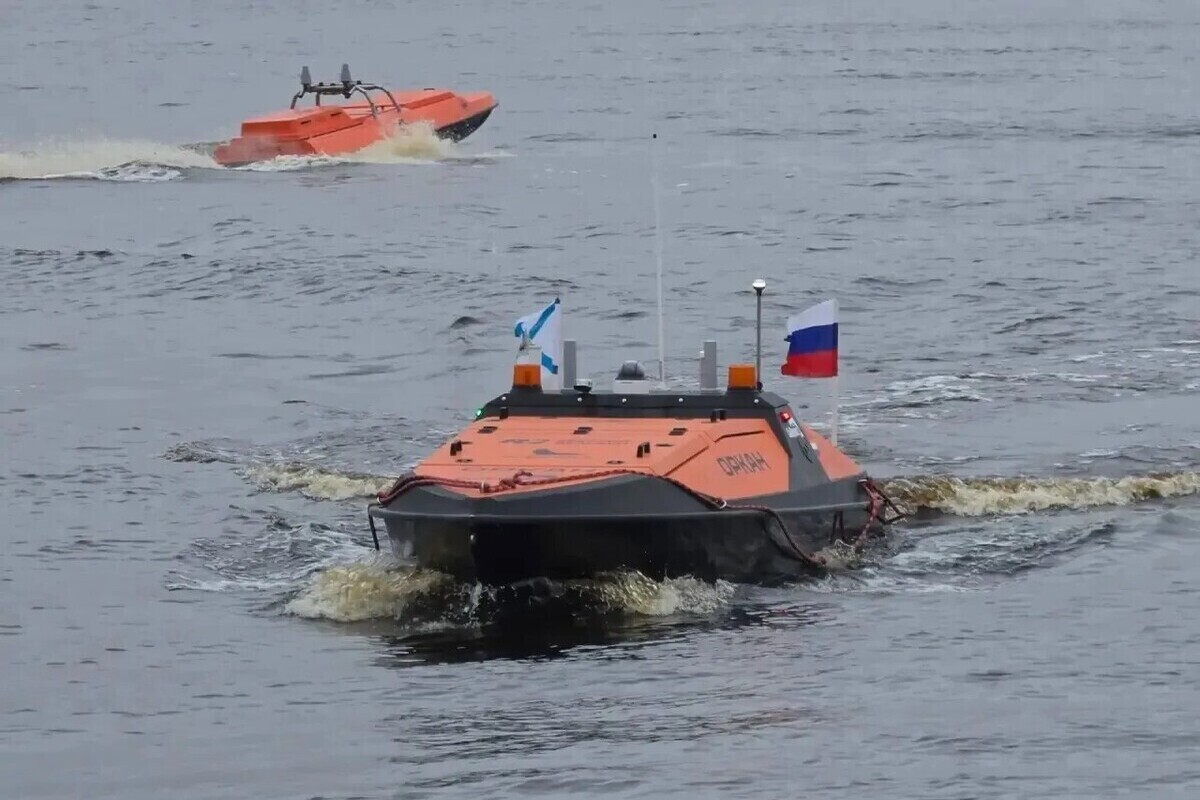 В Архангельске спустили на воду безэкипажный катер «Оркан-2»