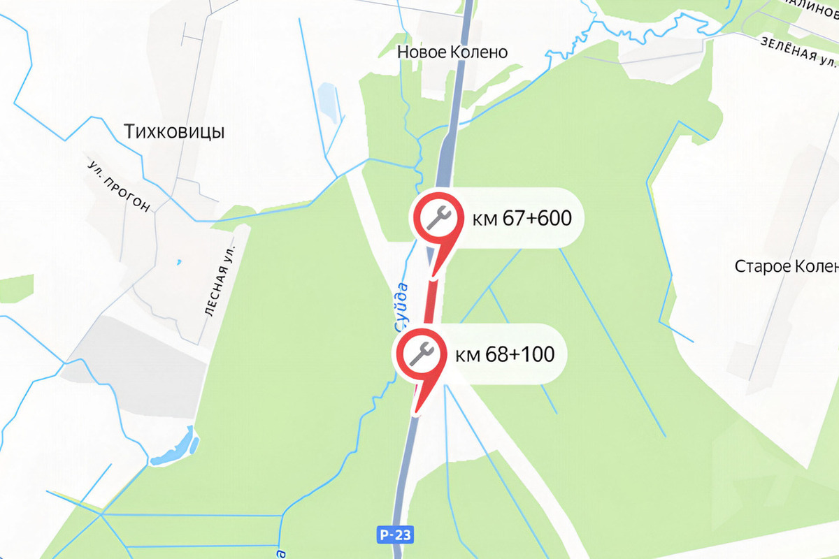 На участке трассы Р-23 в Ленобласти 15 сентября организуют реверсивное движение