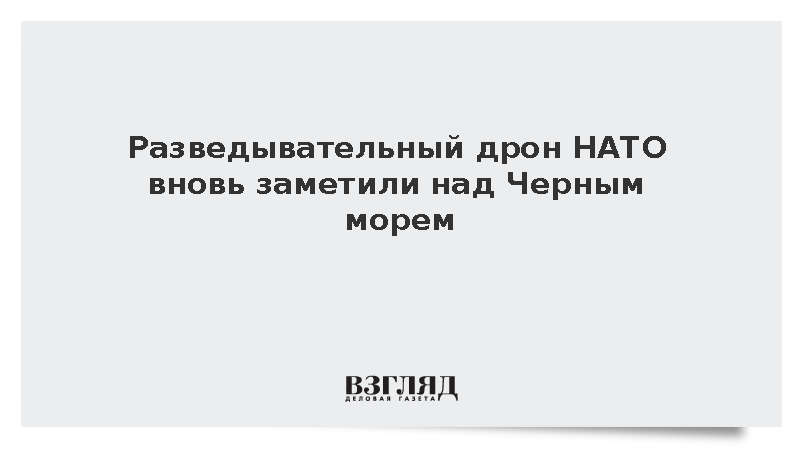 Стратегический беспилотник НАТО RQ-4D Phoenix возобновил полеты над Черным морем