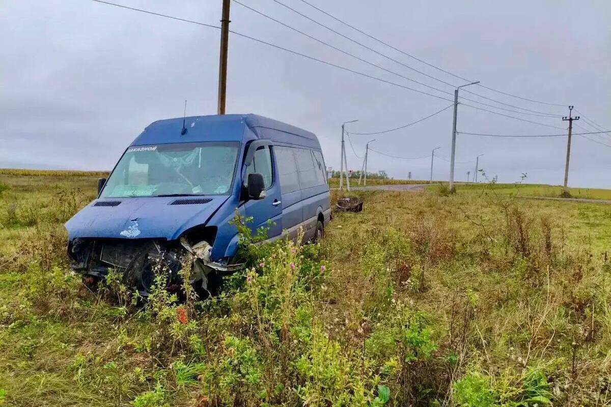 В Каменском районе автобус съехал с дороги: водитель госпитализирован