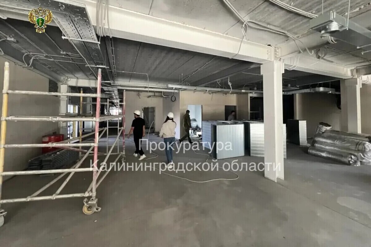 Строительство ФОКа в Гвардейске снова отстало от графика