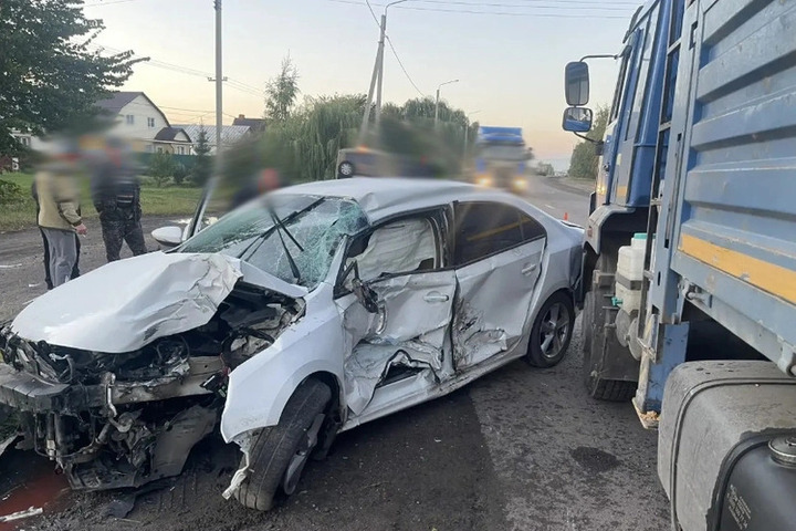 В Тамбовском округе в ДТП с «Камазом» пострадала женщина