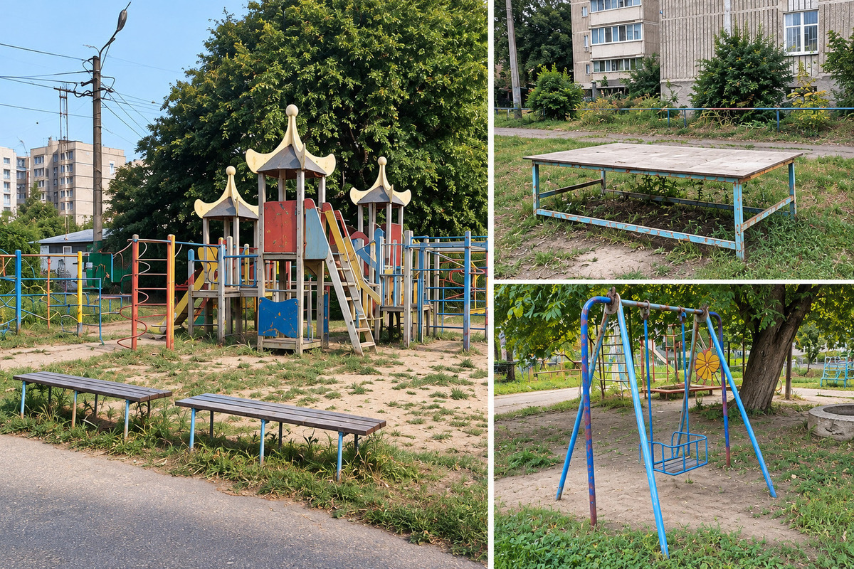 В Ульяновске снесут детский городок, песочницу и качели