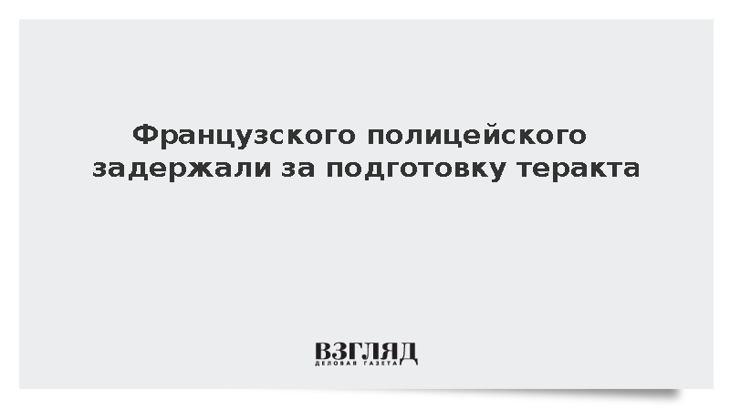 BFMTV: Сотрудника полиции Франции заподозрили в планировании теракта