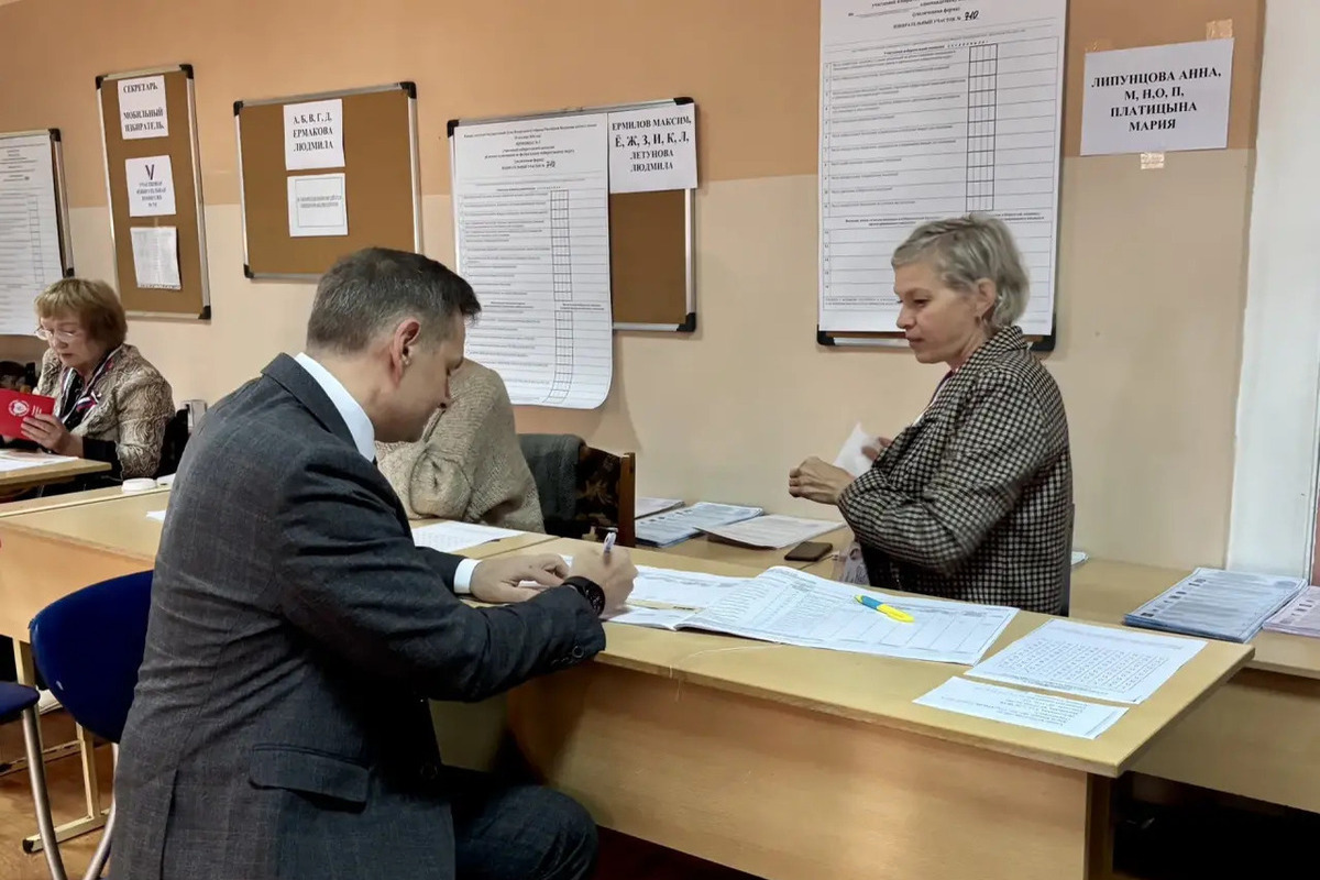 Андрей Офицеров проголосовал на выборах депутатов Госдумы и тамбовского парламента