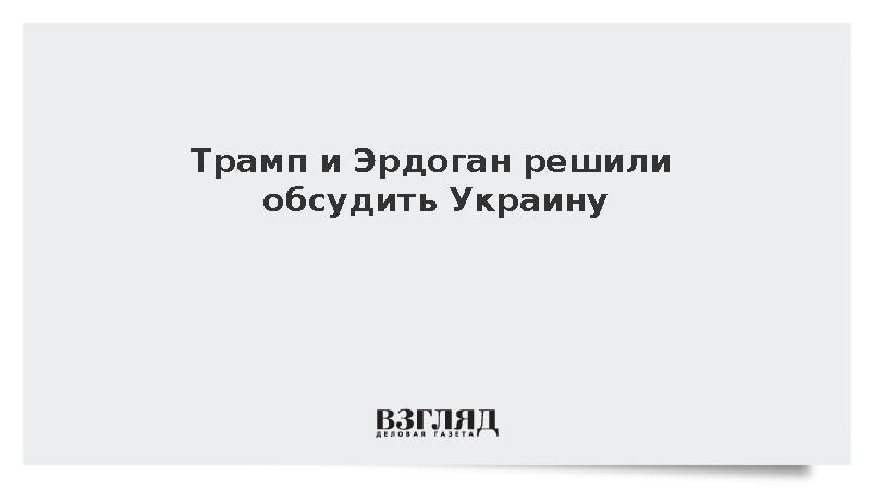 Эрдоган и Трамп решили обсудить украинское урегулирование в Нью-Йорке
