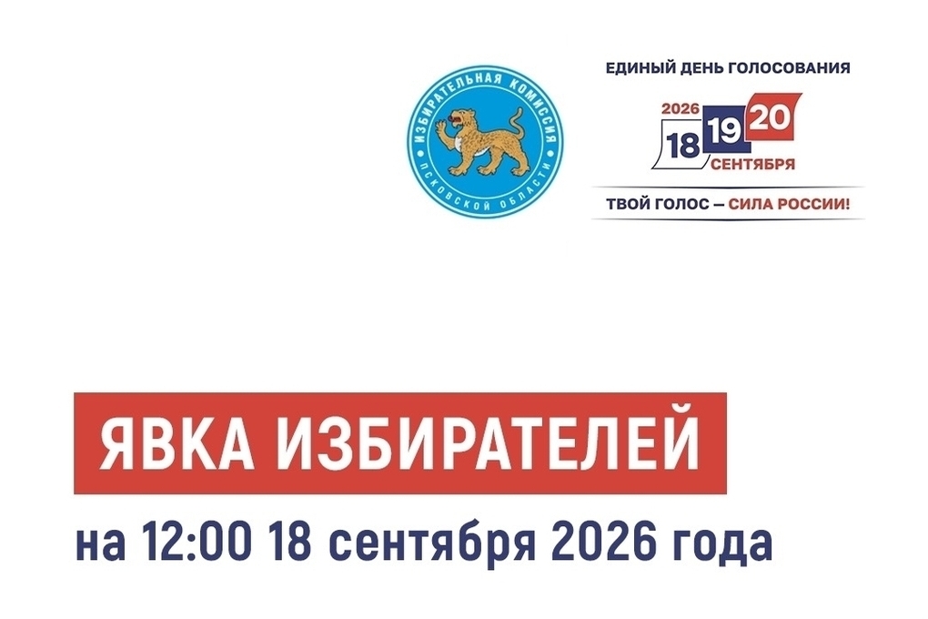Озвучена явка на выборах в Псковской области по состоянию на 12:00 18 сентября