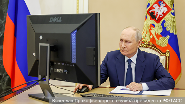 Путин дистанционно проголосовал на выборах депутатов Госдумы