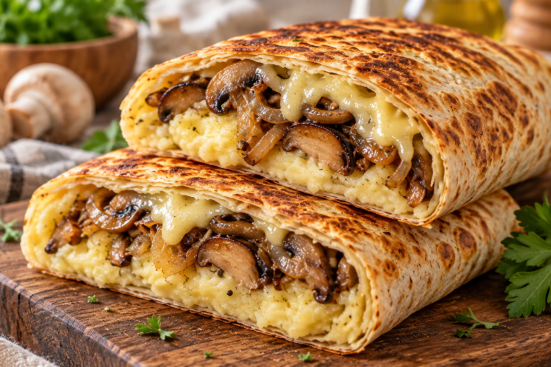 Заворачиваю картошку и грибы в лаваш: вкус как у пирожков, а готовится 10 минут