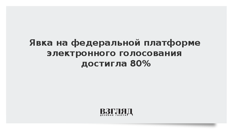 Явка зарегистрированных участников на федеральной платформе ДЭГ достигла 80%