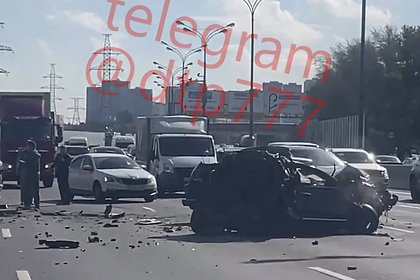 Стало известно о жертве массовой аварии в очереди на заправку