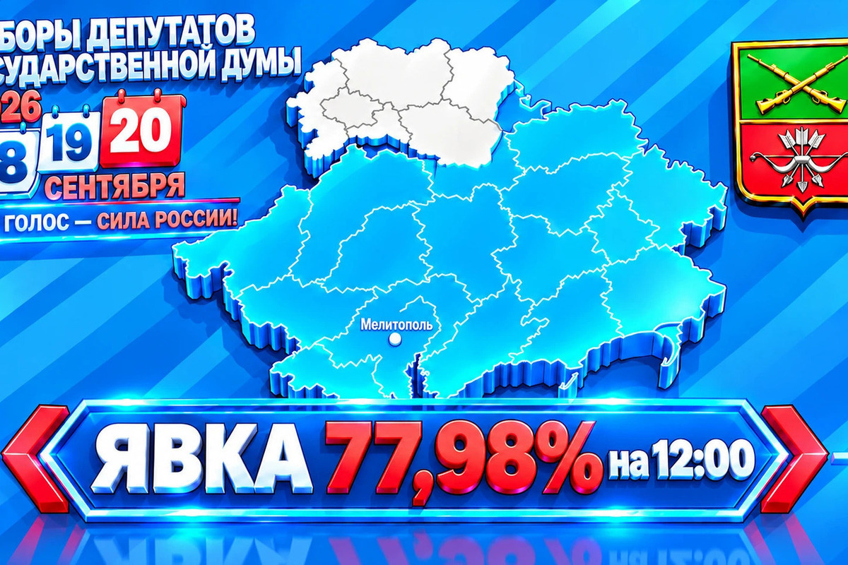 В Запорожской области явка на выборах в Госдуму приблизилась к 78%