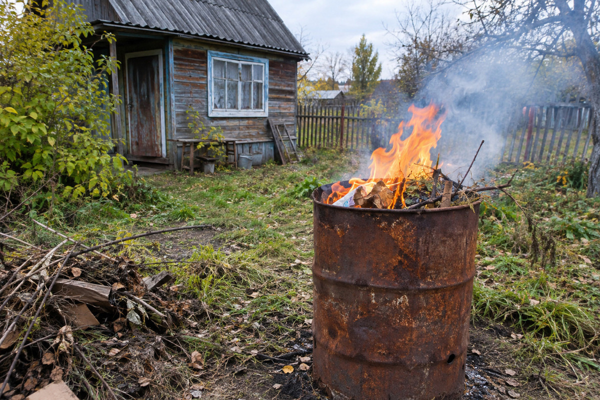 В МЧС напомнили, как правильно сжигать мусор на даче