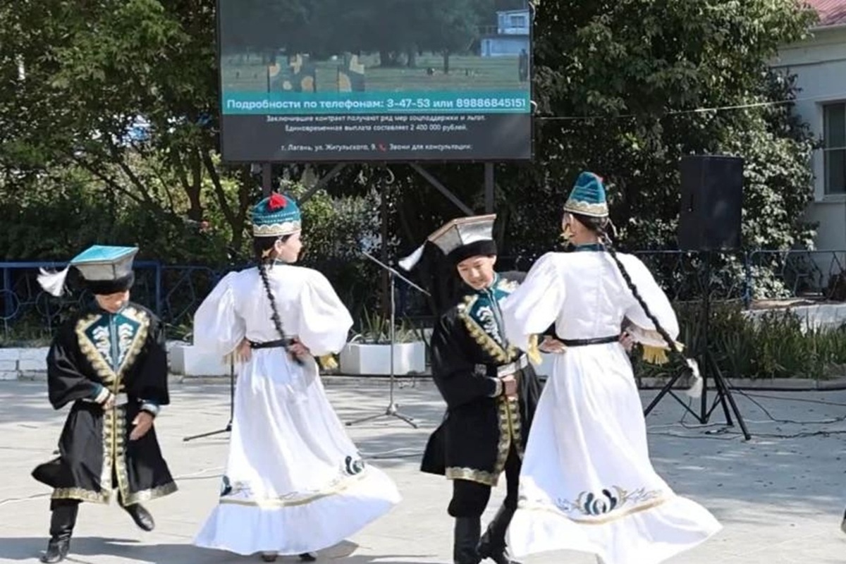 В райцентре Калмыкии День многодетной семьи отметили концертом