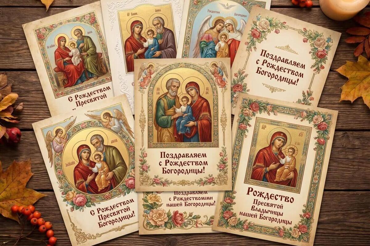 Светлый праздник Рождества Пресвятой Богородицы: подборка душевных открыток